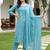 women ethnic motifs embroidered regular thread work cotton kurta with trousers & with dupatta