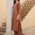 women floral embroidered regular thread work kurta with trousers
