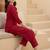 women ethnic motifs embroidered regular kurta with trousers