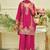 women ethnic motifs embroidered regular thread work kurta with sharara & with dupatta