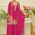 women ethnic motifs embroidered regular thread work kurta with sharara & with dupatta