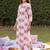 women printed regular cotton kurta with trousers