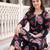 women paisley printed regular cotton kurta with trousers