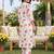 women ethnic motifs printed regular cotton kurta with trousers