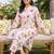 women ethnic motifs printed regular cotton kurta with trousers