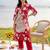 women ethnic motifs printed regular cotton kurta with trousers