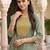 women ethnic motifs embroidered regular sequinned kurta with trousers & with dupatta
