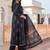women ethnic motifs printed regular cotton kurta with trousers & with dupatta