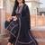 women ethnic motifs printed regular cotton kurta with trousers & with dupatta