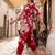 women ethnic motifs printed regular cotton kurta with trousers