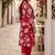 women ethnic motifs printed regular cotton kurta with trousers