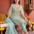women ethnic motifs embroidered regular kurta with trousers & with dupatta