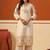 women ethnic motifs embroidered regular thread work cotton kurta with trousers