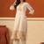 women ethnic motifs embroidered regular thread work cotton kurta with trousers