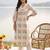 women ethnic motifs printed regular cotton kurta with trousers
