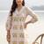 women ethnic motifs printed regular cotton kurta with trousers
