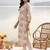 women ethnic motifs printed regular cotton kurta with trousers