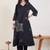 women floral printed regular cotton kurta with trousers