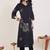 women floral printed regular cotton kurta with trousers