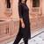 women regular thread work kurta with trousers