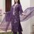 women floral embroidered regular thread work kurta with trousers & with dupatta