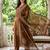 women ethnic motifs printed regular cotton kurta with trousers & with dupatta
