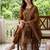 women ethnic motifs printed regular cotton kurta with trousers & with dupatta
