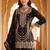 women ethnic motifs embroidered regular thread work kurta with sharara & with dupatta