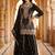 women ethnic motifs embroidered regular thread work kurta with sharara & with dupatta