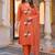 women ethnic motifs regular cotton kurta with trousers & with dupatta