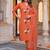 women ethnic motifs regular cotton kurta with trousers & with dupatta