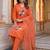 women ethnic motifs regular cotton kurta with trousers & with dupatta