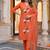 women ethnic motifs regular cotton kurta with trousers & with dupatta