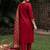 women ethnic motifs embroidered regular kurta with trousers & with dupatta