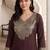 women ethnic motifs regular sequinned kurta with trousers