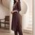 women ethnic motifs regular sequinned kurta with trousers