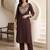 women ethnic motifs regular sequinned kurta with trousers