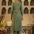 women ethnic motifs embroidered regular thread work kurta with trousers