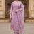 women floral embroidered regular thread work kurta with trousers & with dupatta