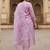women floral embroidered regular thread work kurta with trousers & with dupatta