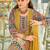 women ethnic motifs printed regular mirror work kurta with palazzos & with dupatta
