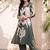 women floral printed regular kurta with trousers