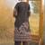 women ethnic motifs printed regular cotton kurta with trousers & with dupatta