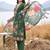 women floral embroidered regular thread work kurta with trousers & with dupatta