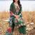 women floral embroidered regular thread work kurta with trousers & with dupatta