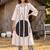 women printed regular cotton kurta with trousers