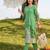 women animal printed regular cotton kurta with trousers