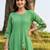 women animal printed regular cotton kurta with trousers