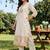 women ethnic motifs printed regular cotton kurta with trousers