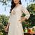 women ethnic motifs printed regular cotton kurta with trousers